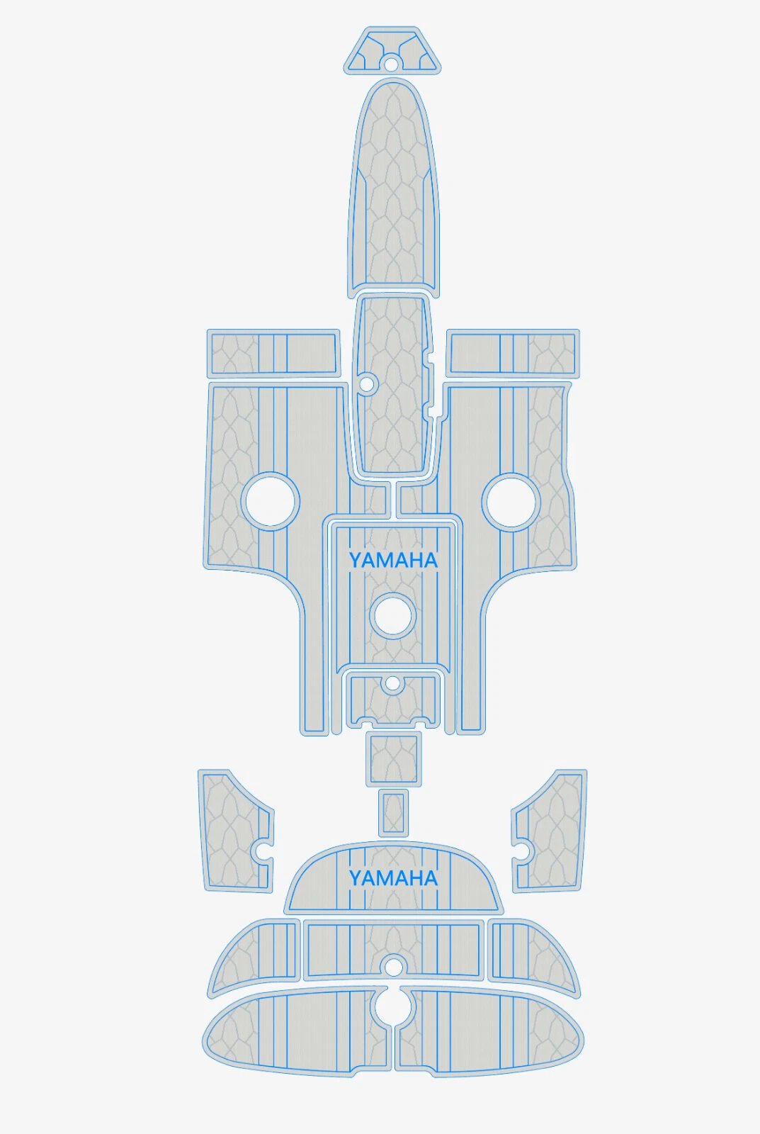 2003-2006 Yamaha AR SX 230 Cockpit Swim platform 6mm EVA foam faux floor (3) 1 Kit EVA Foam Marine Boat Flooring 6mm 2003-2006 YAMAHA Ar Sx 230