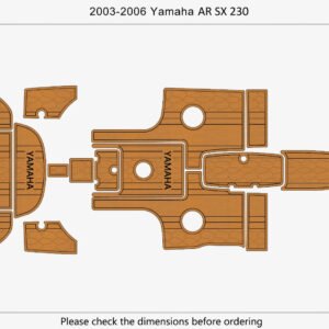 2003-2006 Yamaha AR SX 230 Cockpit Swim platform 6mm EVA foam faux floor (6) 1 Kit EVA Foam Marine Boat Flooring 6mm 2003-2006 YAMAHA Ar Sx 230