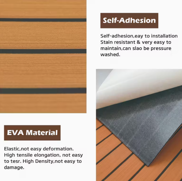 EVA foam boat flooring kit (6) 1 Kit EVA Foam Boat flooring Marine teak deck 2022 Axis T220