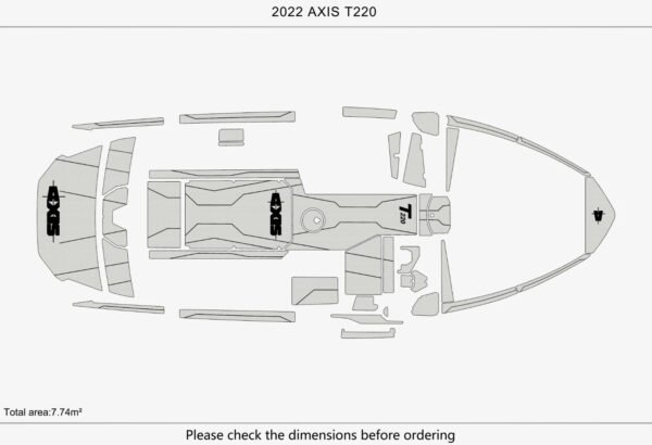 1 Kit EVA Foam Boat flooring Marine teak deck 2022 Axis T220 (4) 1 Kit EVA Foam Boat flooring Marine teak deck 2022 Axis T220