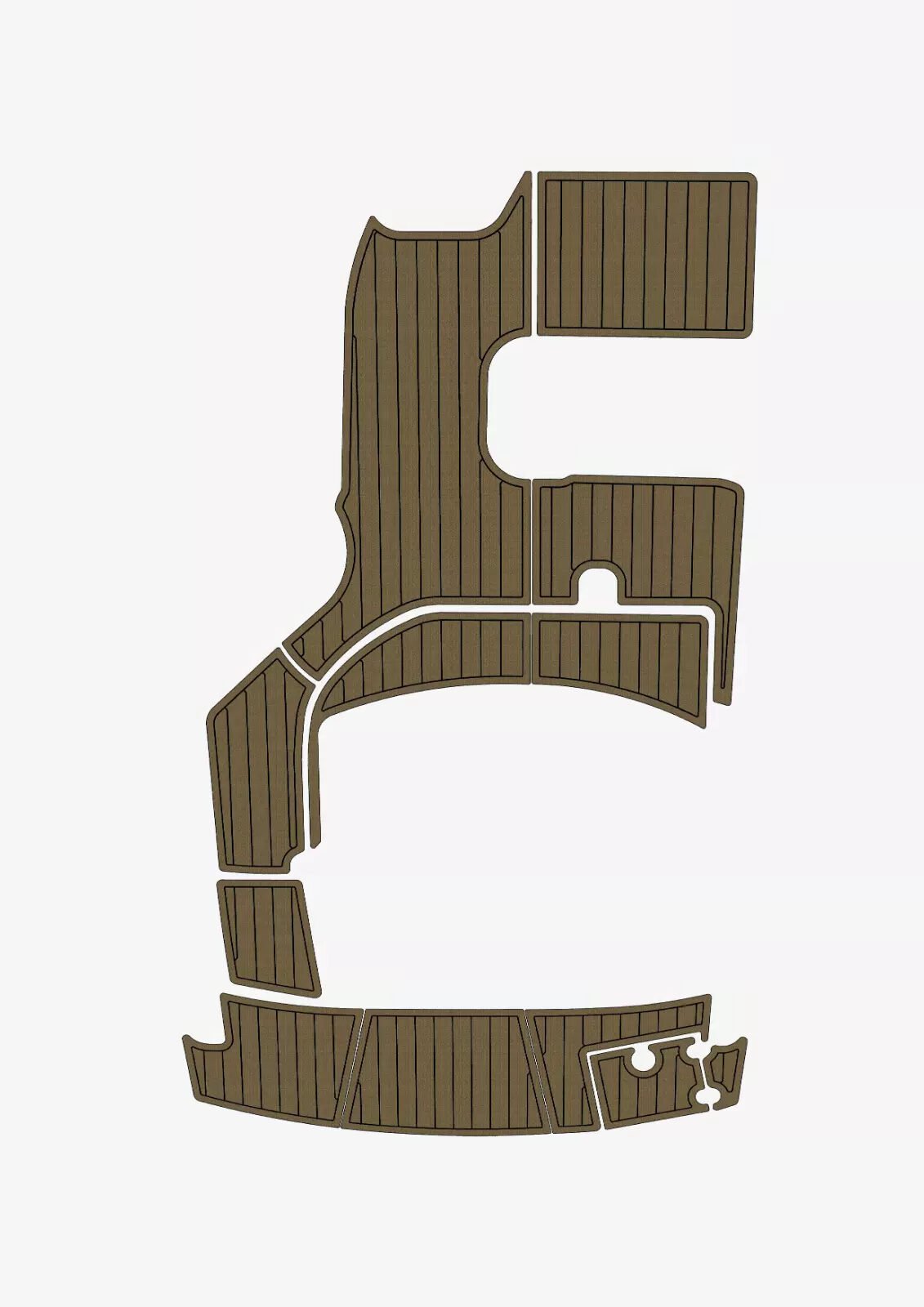 1 Kit EVA Foam Teak Mat Floor 6mm 2018-2020 Crownline 264 Cockpit swim platform (17) 1 Kit EVA Foam Teak Mat Floor 6mm 2018-2020 Crownline 264 Cockpit