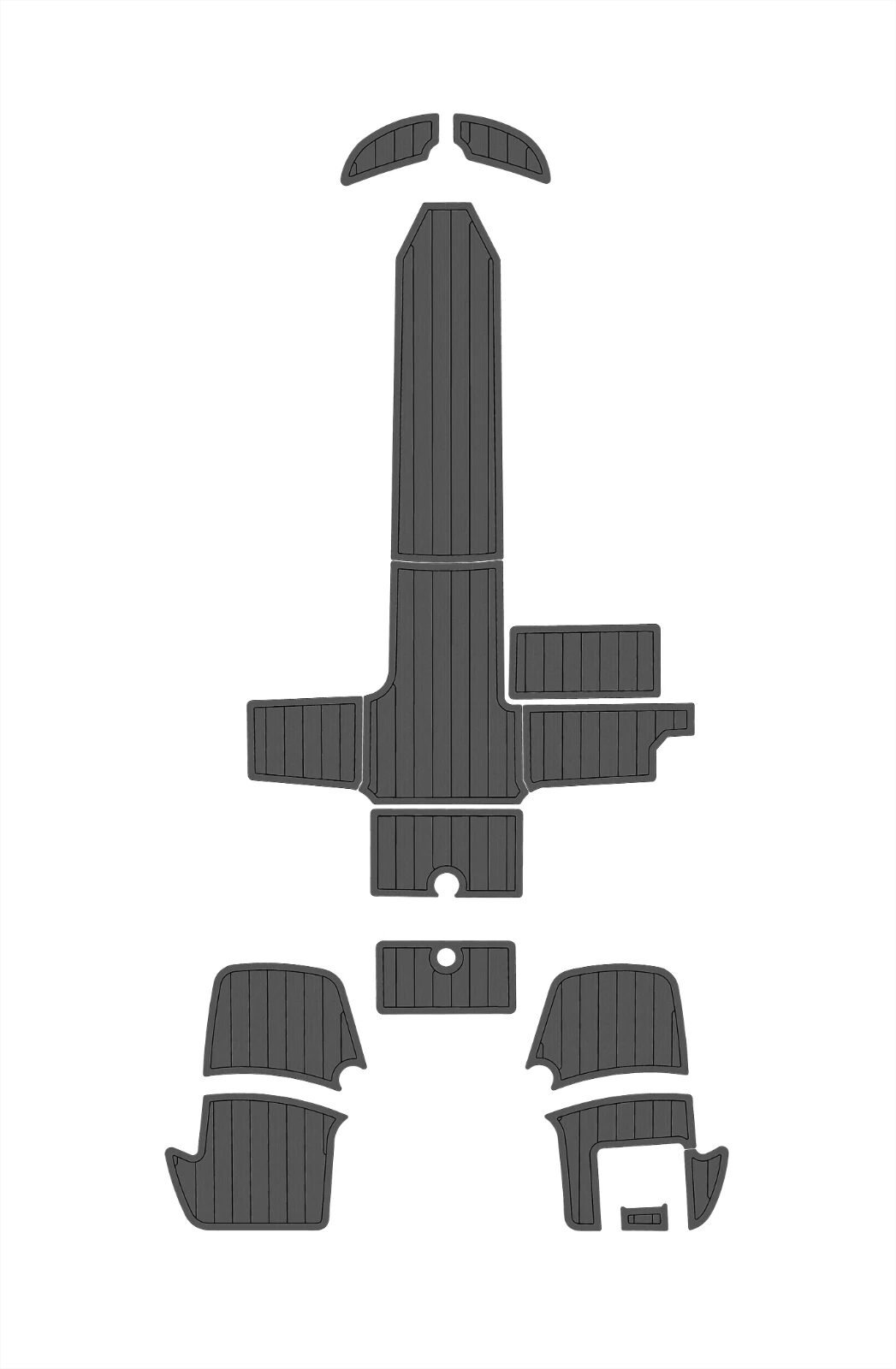 1 Kit EVA foam boat flooring 6mm 2020-2024 Bayliner M17 Cockpit swim platform