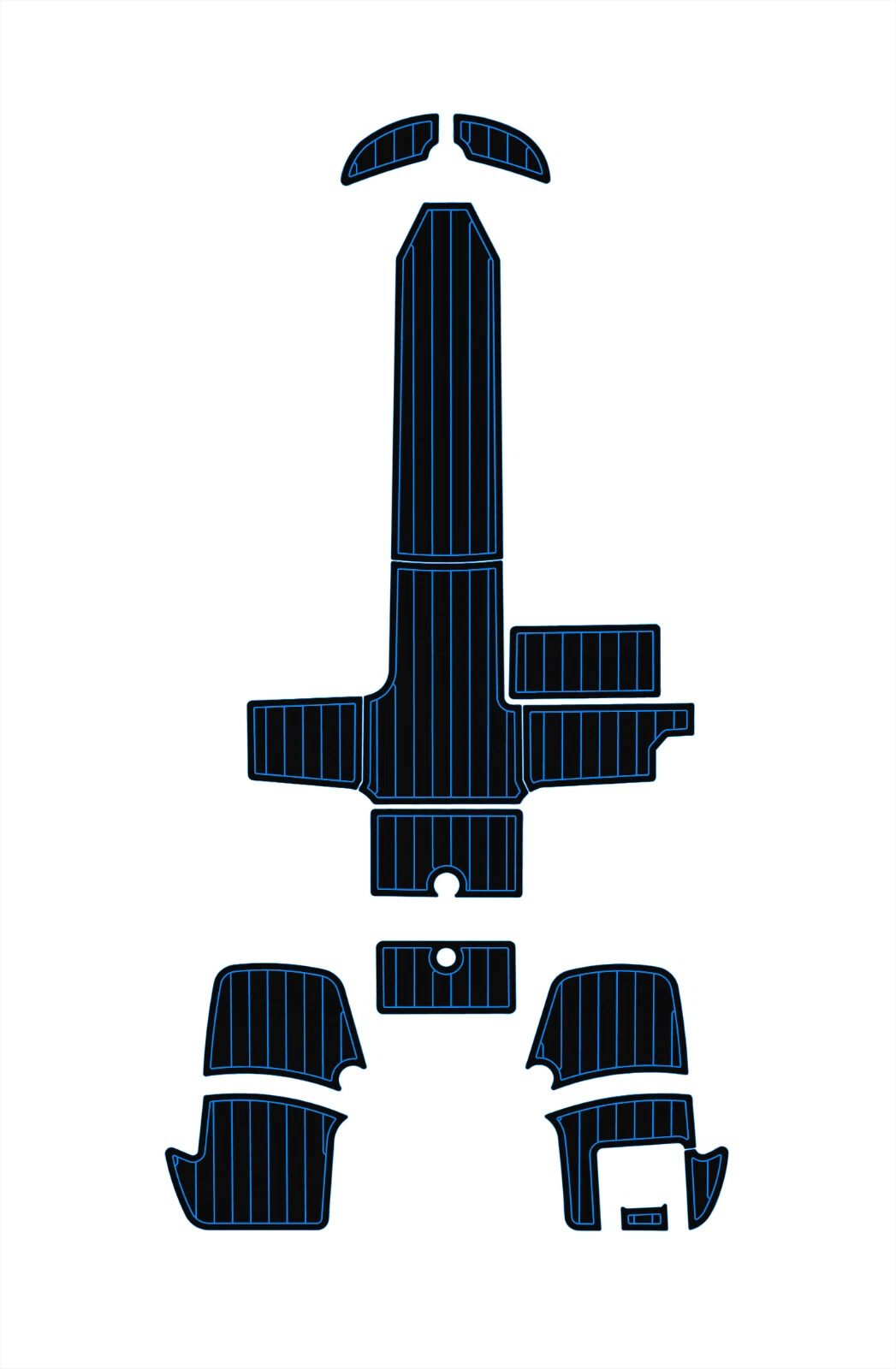 1 Kit EVA foam boat flooring 6mm 2020-2024 Bayliner M17 Cockpit swim platform