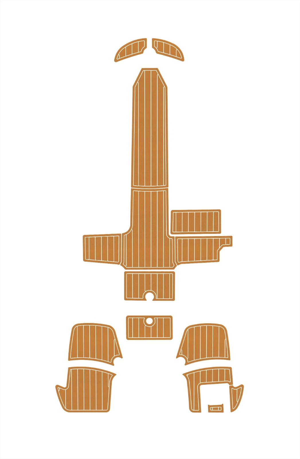 1 Kit EVA foam boat flooring 6mm 2020-2024 Bayliner M17 Cockpit swim platform