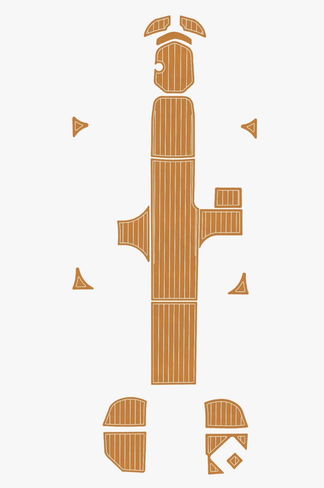 1 Kit EVA foam marine boat flooring 6mm 2023-2024 Bayliner M18 Cockpit