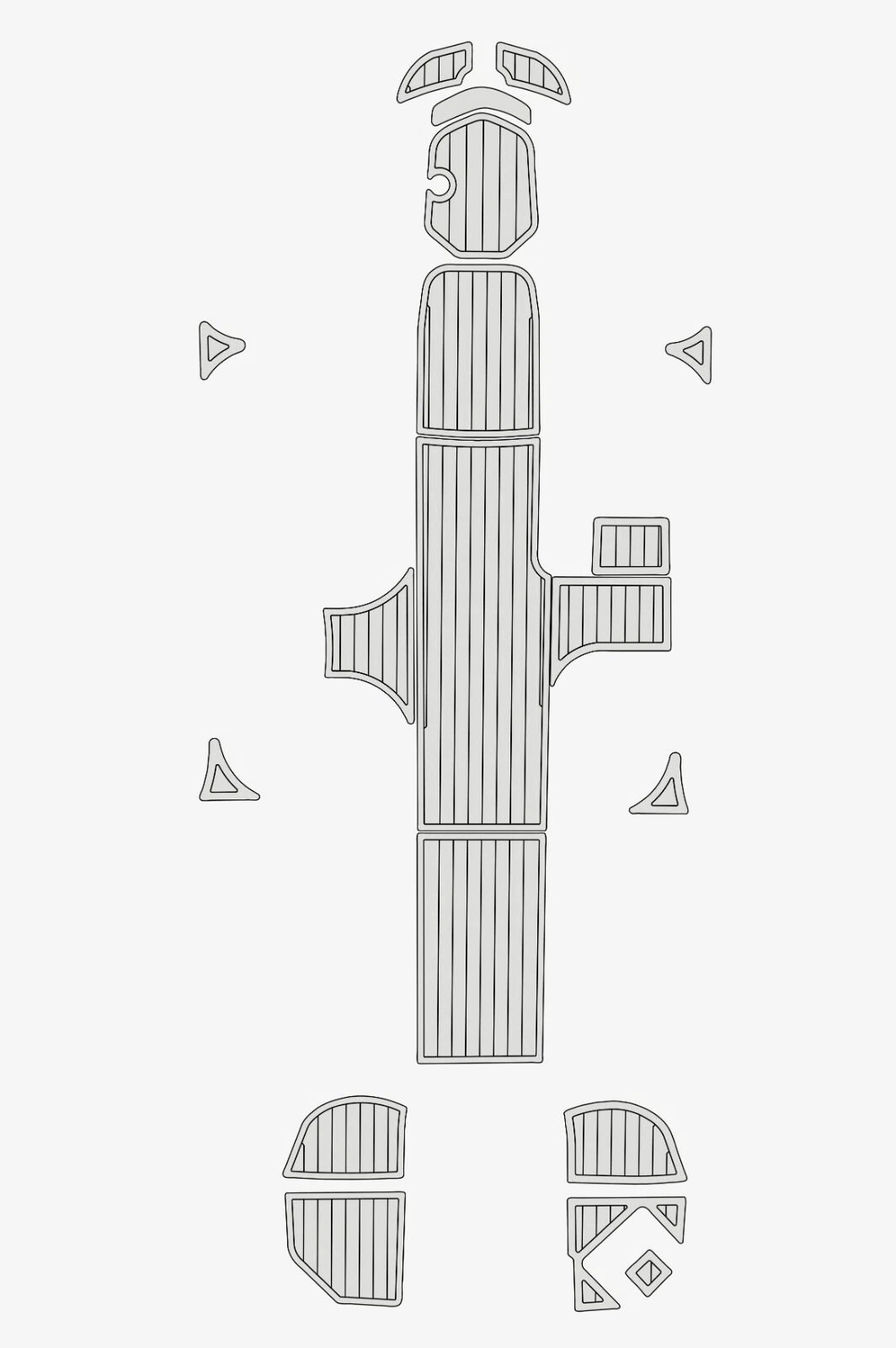 1 Kit EVA foam marine boat flooring 6mm 2023-2024 Bayliner M18 Cockpit