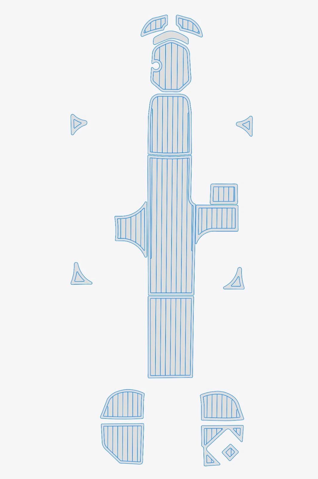 1 Kit EVA foam marine boat flooring 6mm 2023-2024 Bayliner M18 Cockpit