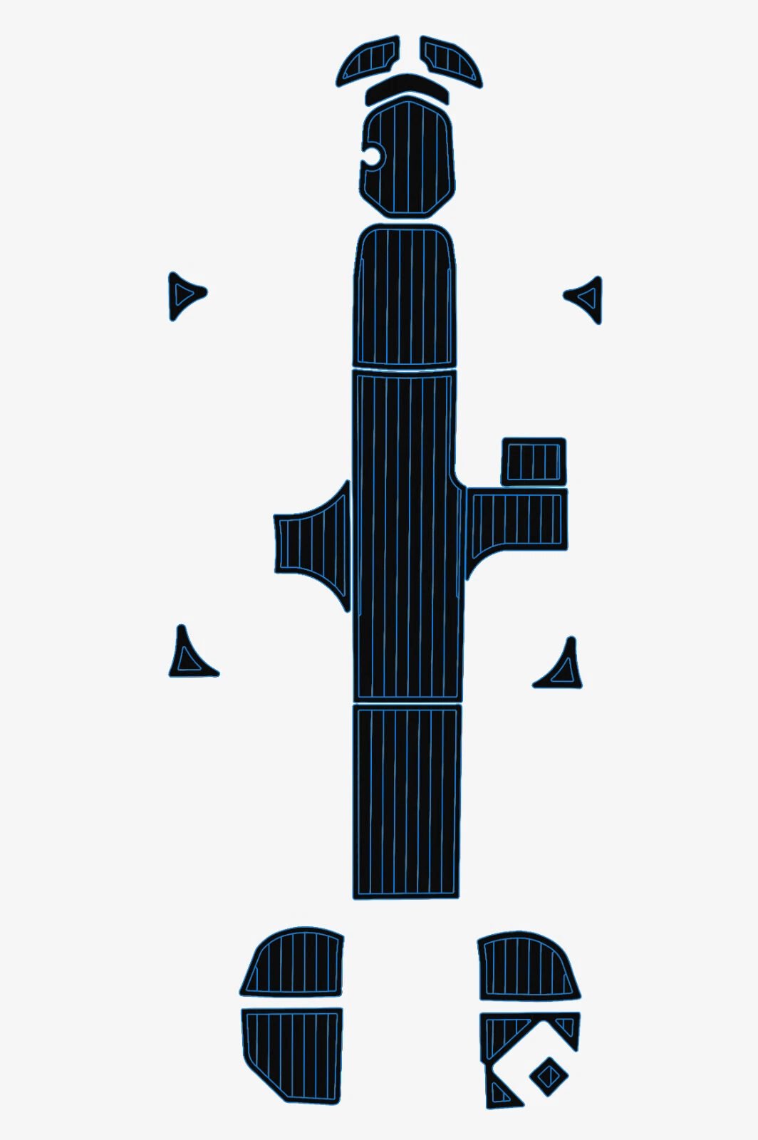 1 Kit EVA foam marine boat flooring 6mm 2023-2024 Bayliner M18 Cockpit