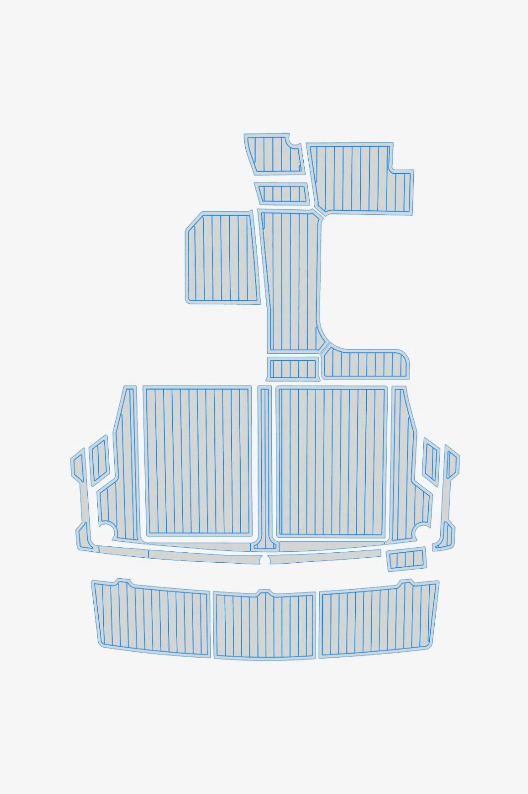 1 Kit EVA marine deck boat flooring Bayliner 32 Anti-slip mat (11) 1 Kit EVA marine deck boat flooring Bayliner 32 Anti-slip mat