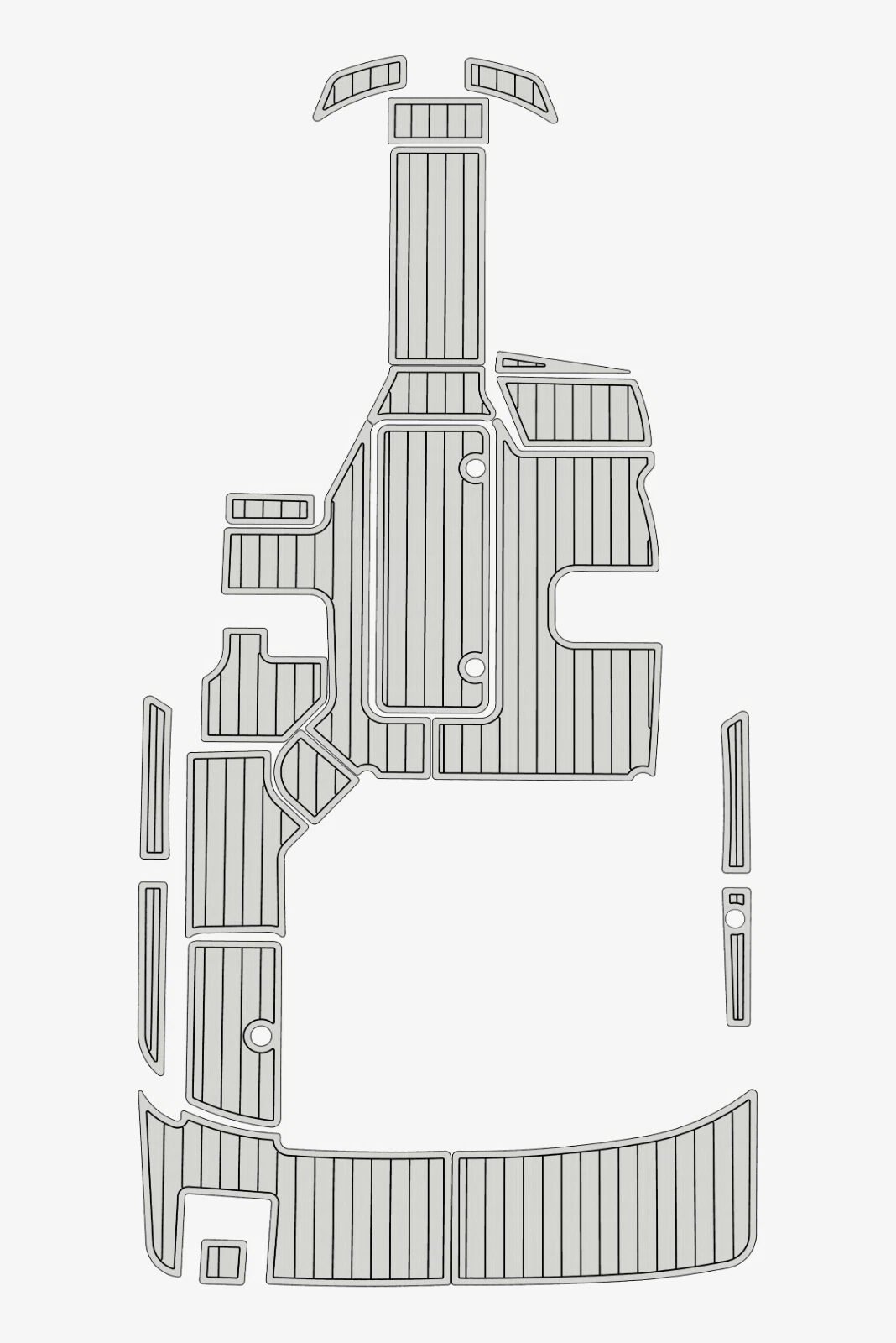 1Kit EVA Marine faux floor 6mm 2018 Sea Ray 190 Cockpit Swim platform (1) 1 Kit EVA foam boat floor marine-grade EVA foam 2018 Sea Ray 190