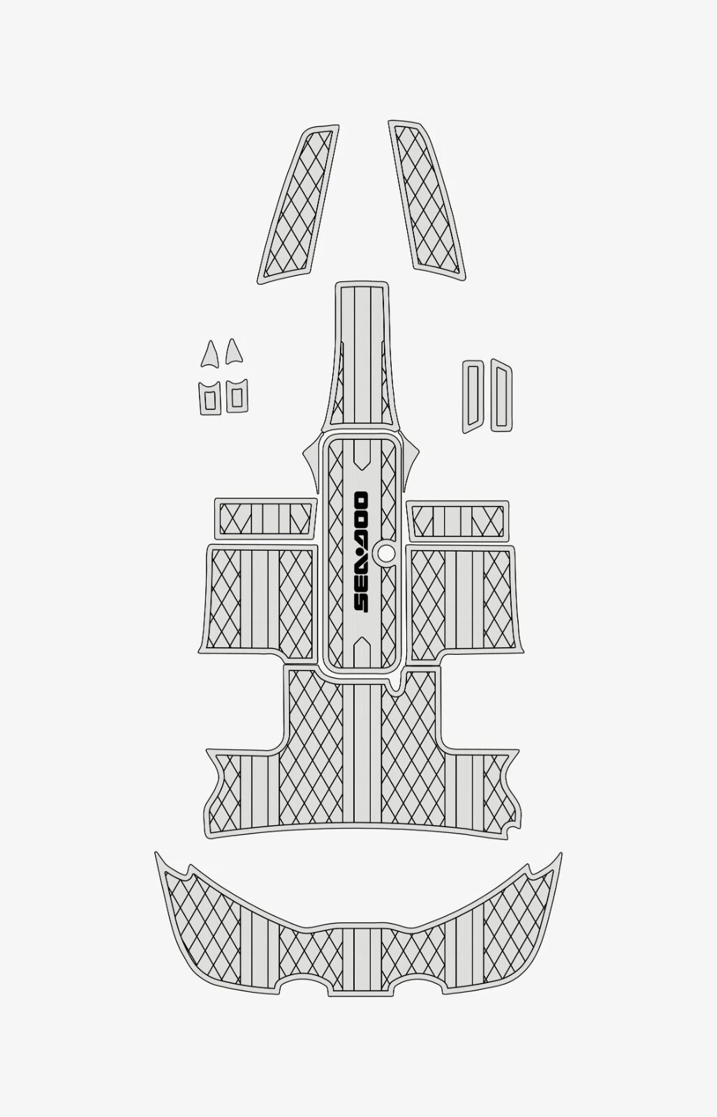 1 Kit EVA Foam Marine Boat Flooring 6mm 2008-2012 Sea Doo 200