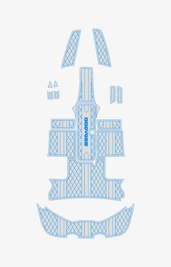2008-2012 Sea Doo 200 Speedster EVA foam fauxn teak decking marine flooring (11) 1 Kit EVA Foam Marine Boat Flooring 6mm 2008-2012 SeaDoo