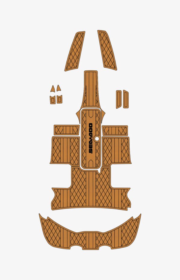 2008-2012 Sea Doo 200 Speedster EVA foam fauxn teak decking marine flooring (4) 1 Kit EVA Foam Marine Boat Flooring 6mm 2008-2012 SeaDoo