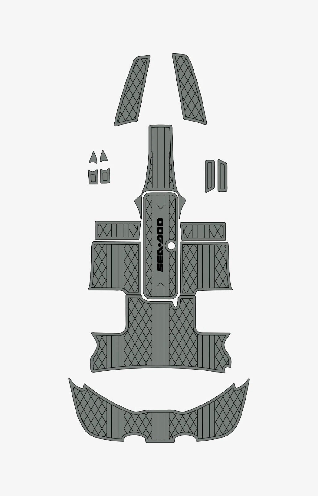 1 Kit EVA Foam Marine Boat Flooring 6mm 2008-2012 Sea Doo 200