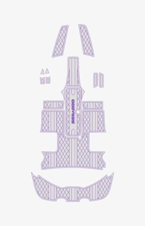 2008-2012 Sea Doo 200 Speedster EVA foam fauxn teak decking marine flooring (9) 1 Kit EVA Foam Marine Boat Flooring 6mm 2008-2012 SeaDoo