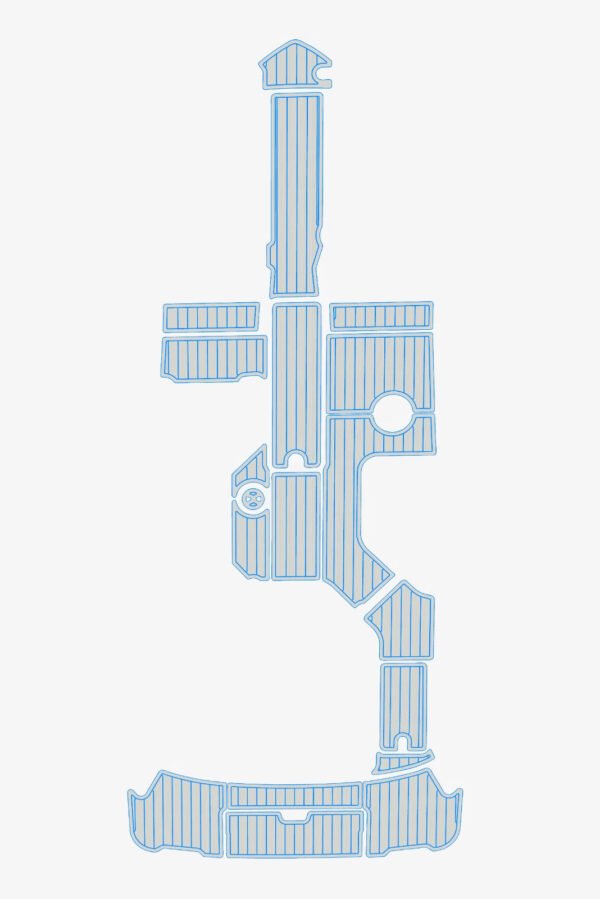 2019-2022 Sea Ray 230 SLX Cockpit Swim platform 1_4_6mm EVA Foam floor (10) 1 Kit Marine Boat Flooring EVA Foam 2019-2022 Sea Ray 230 SLX