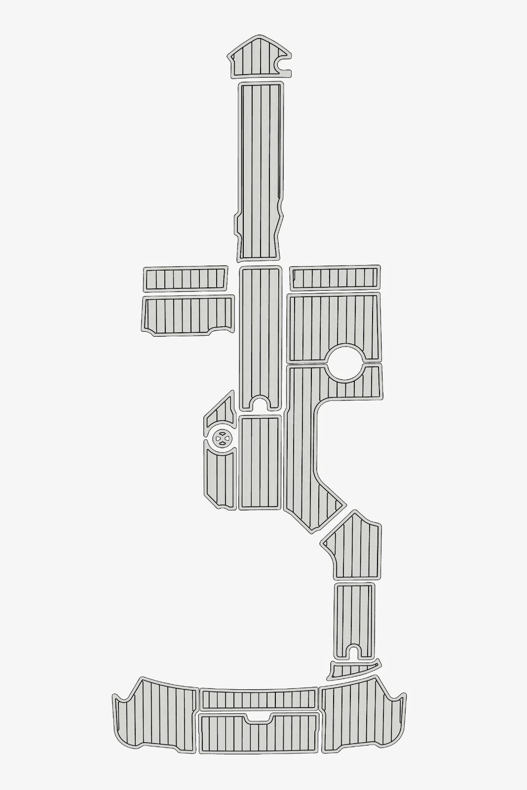 1 Kit Marine Boat Flooring EVA Foam 2019-2022 Sea Ray 230 SLX