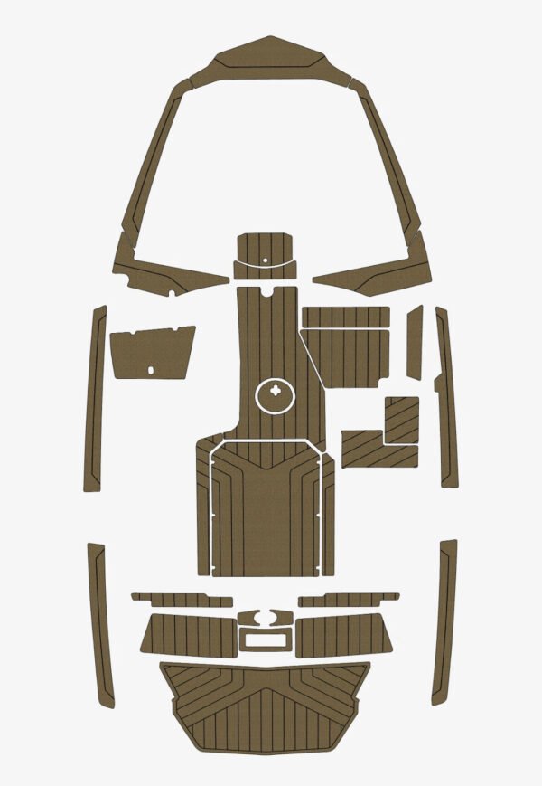 2022-2024 Malibu 21 LX Cockpit Swim platform bow 1_4_6mm EVA Foam faux floor (8) Marine EVA Foam Decking Flooring Kit 2022-2024 Malibu 21 LX Swim platform
