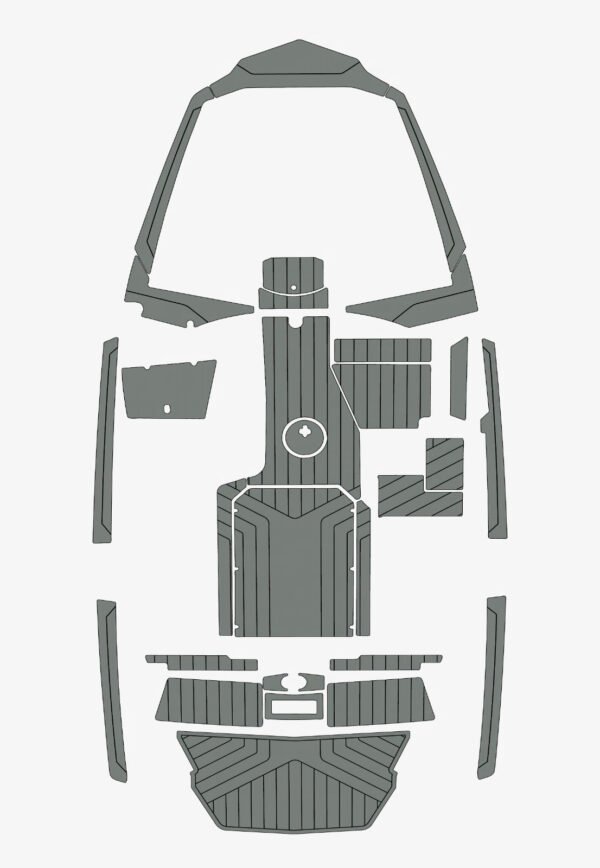 2022-2024 Malibu 21 LX Cockpit Swim platform bow 1_4_6mm EVA Foam faux floor (9) Marine EVA Foam Decking Flooring Kit 2022-2024 Malibu 21 LX Swim platform