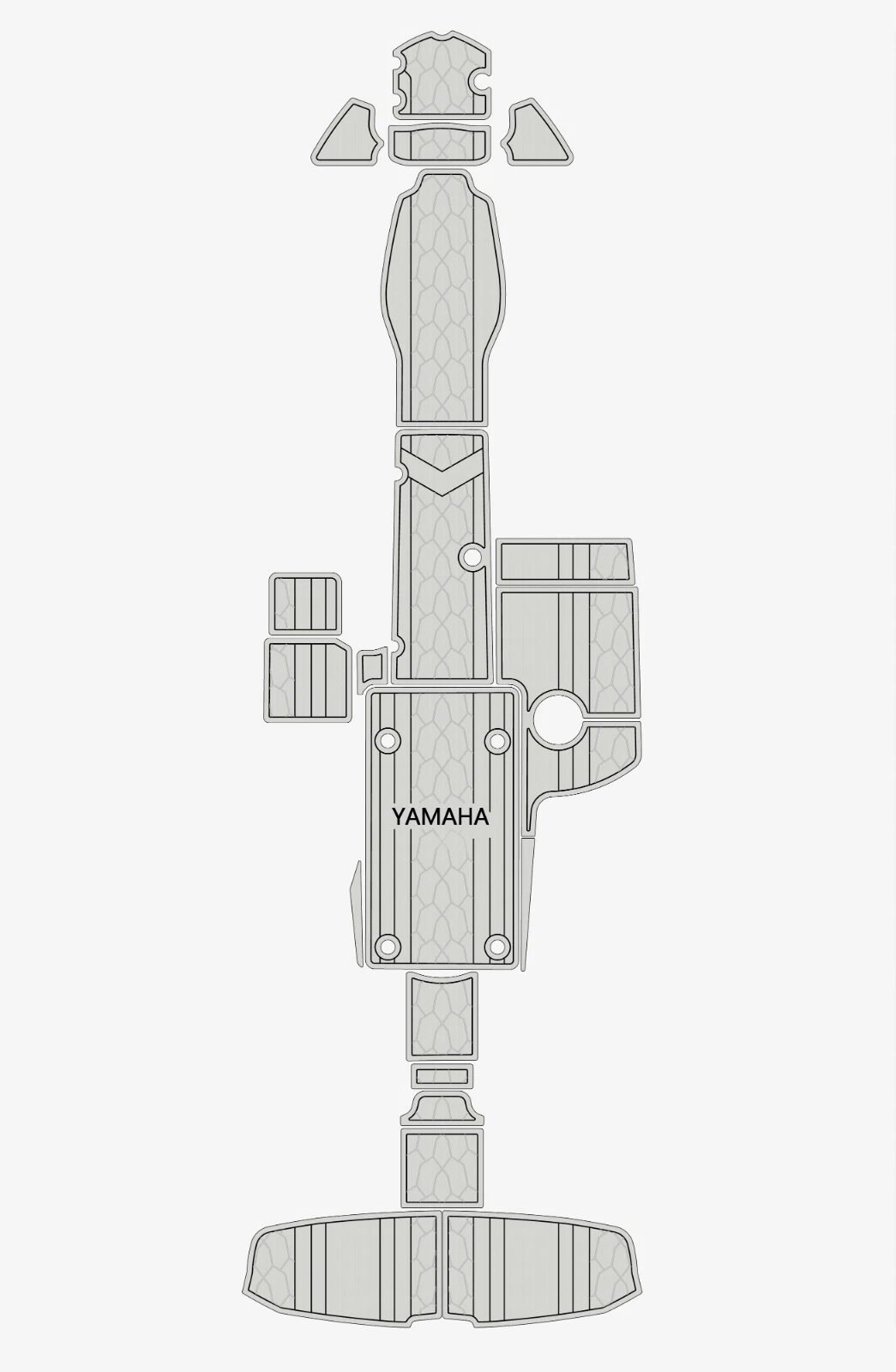 1 Kit EVA Foam Boat flooring Marine teak deck 2008-2014 Yamaha 242