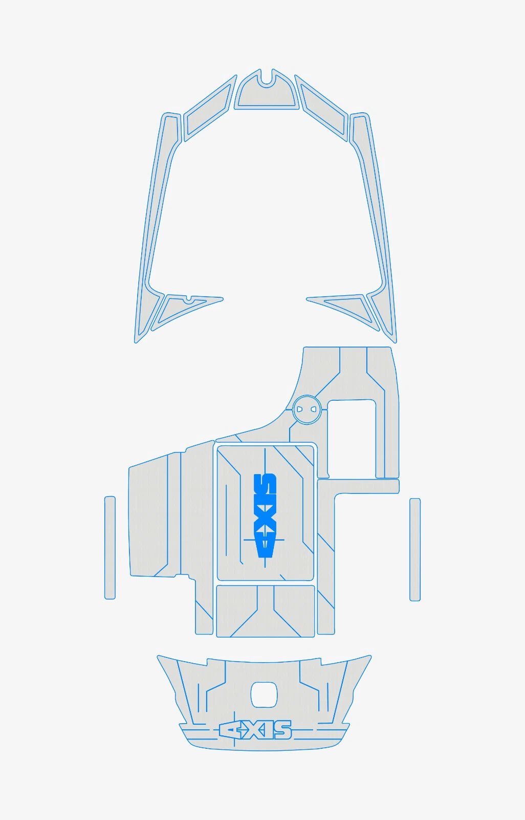 1 Kit EVA Foam Boat flooring Marine teak deck 2008-2015 Axis A20