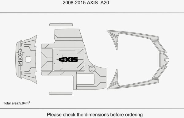 EVA Foam Boat flooring Marine teak deck 2008-2015 Axis A20 (3) 1 Kit EVA Foam Boat flooring Marine teak deck 2008-2015 Axis A20