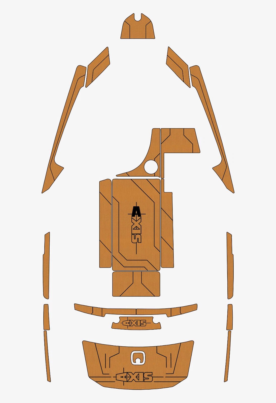 1 Kit EVA Foam Boat flooring Marine teak deck 2013 Axis A22