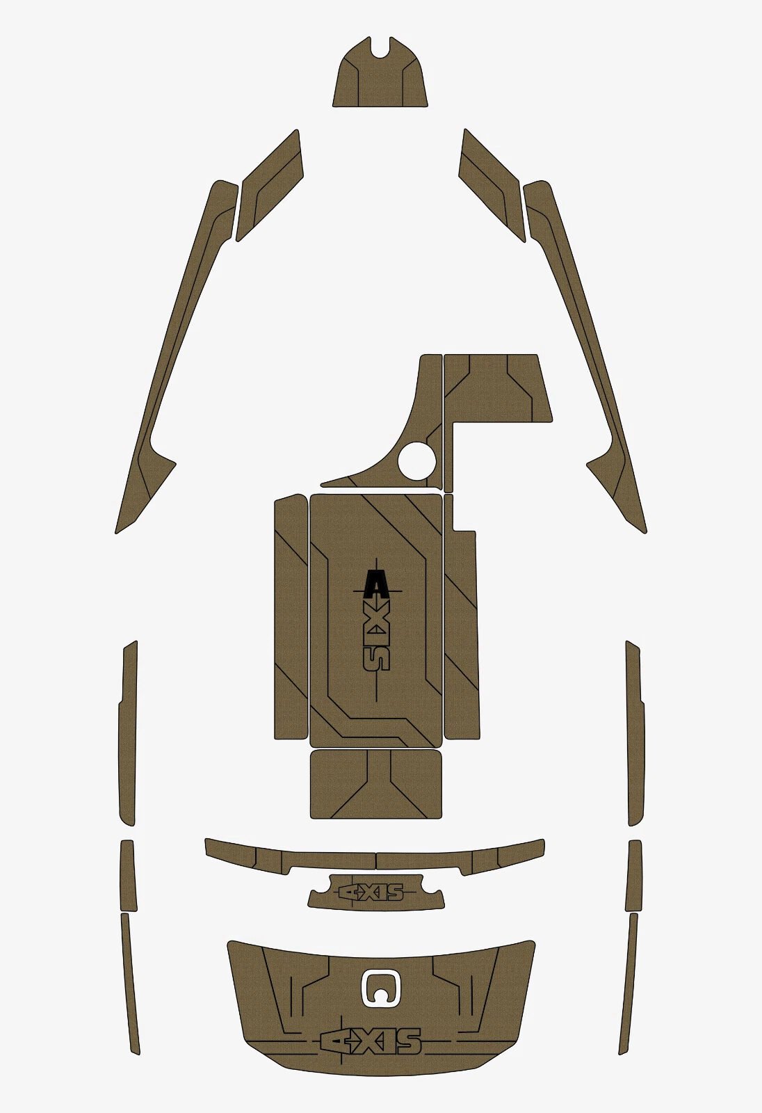 1 Kit EVA Foam Boat flooring Marine teak deck 2013 Axis A22