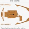 EVA Foam Boat flooring Marine teak deck 2013 Axis A22 (2) 1 Kit EVA Foam Boat flooring Marine teak deck 2013 Axis A22