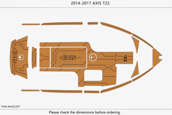 EVA Foam Boat flooring Marine teak deck 2014-2017 AXIS T22 (5) 1 Kit EVA Foam Boat flooring Marine teak deck 2014-2017 AXIS T22