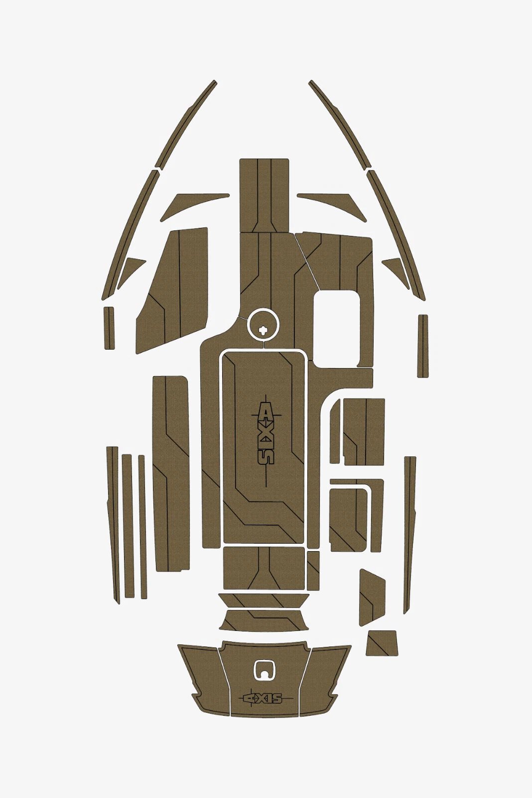 1 Kit EVA Foam Boat flooring Marine teak deck 2015-2017 AXIS T23