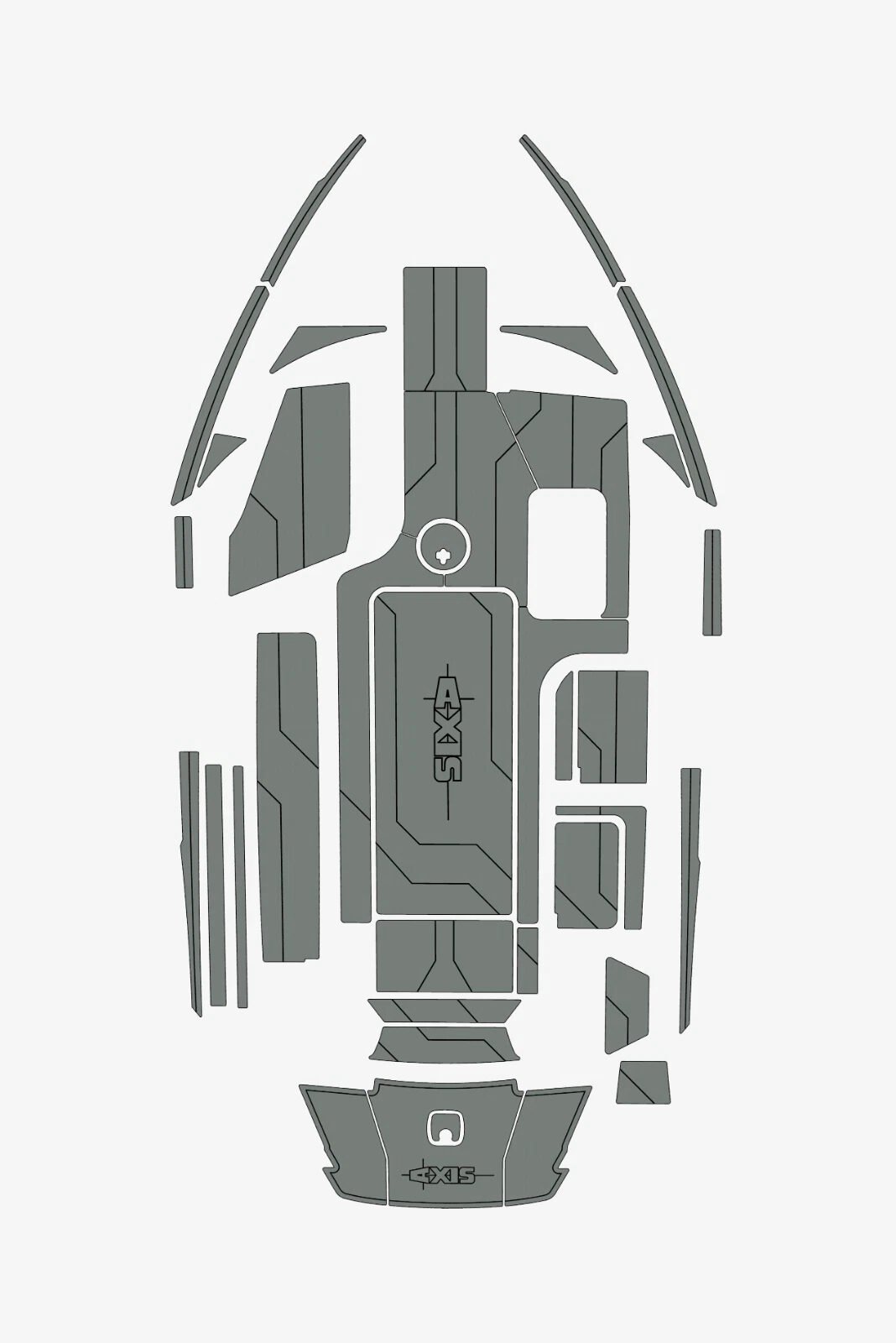 1 Kit EVA Foam Boat flooring Marine teak deck 2015-2017 AXIS T23