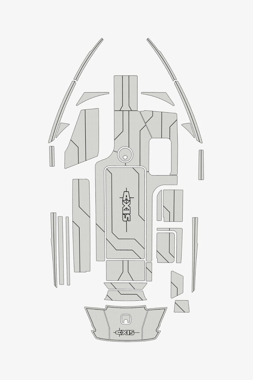 1 Kit EVA Foam Boat flooring Marine teak deck 2015-2017 AXIS T23