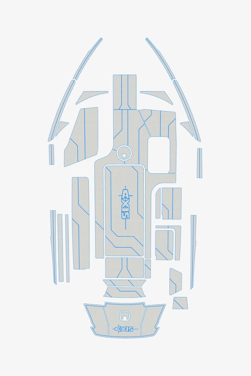 1 Kit EVA Foam Boat flooring Marine teak deck 2015-2017 AXIS T23