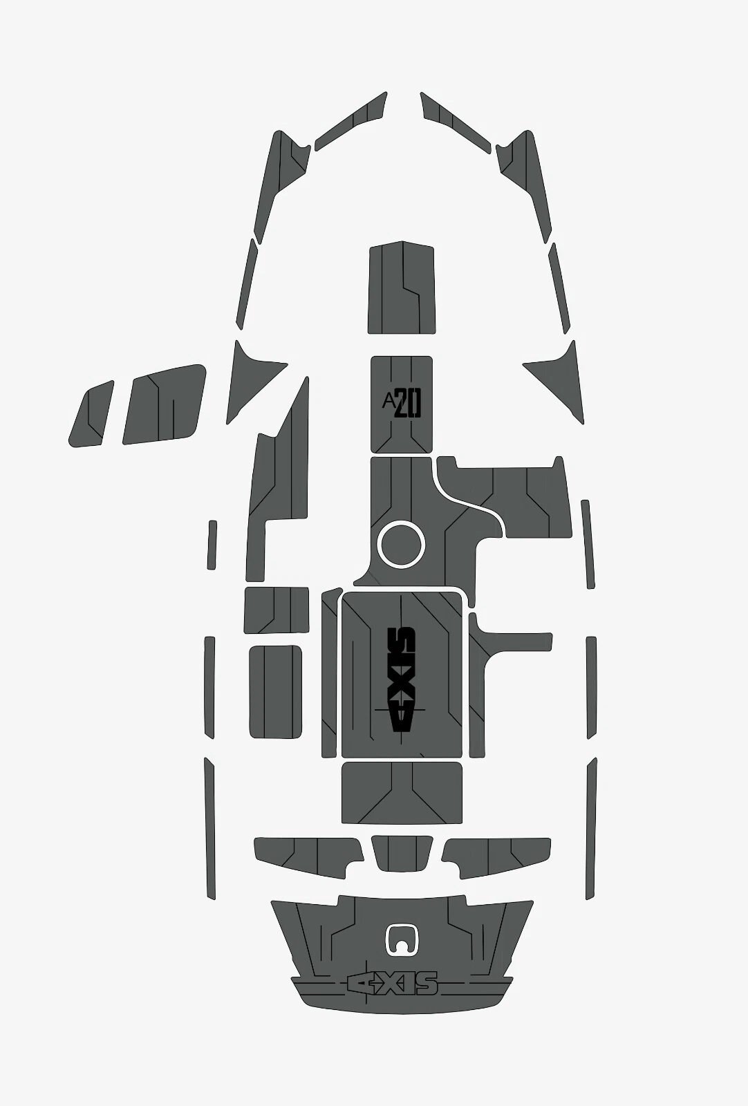 1 Kit EVA Foam Boat floor Marine teak deck 2016-2017 AXIS A20