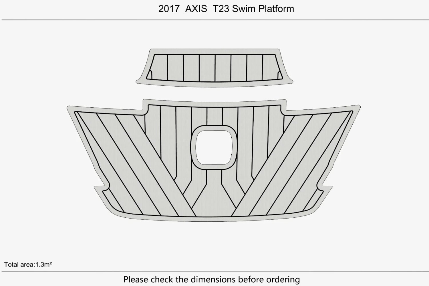 1 Kit EVA Foam Boat flooring Marine teak deck 2017 AXIS T23