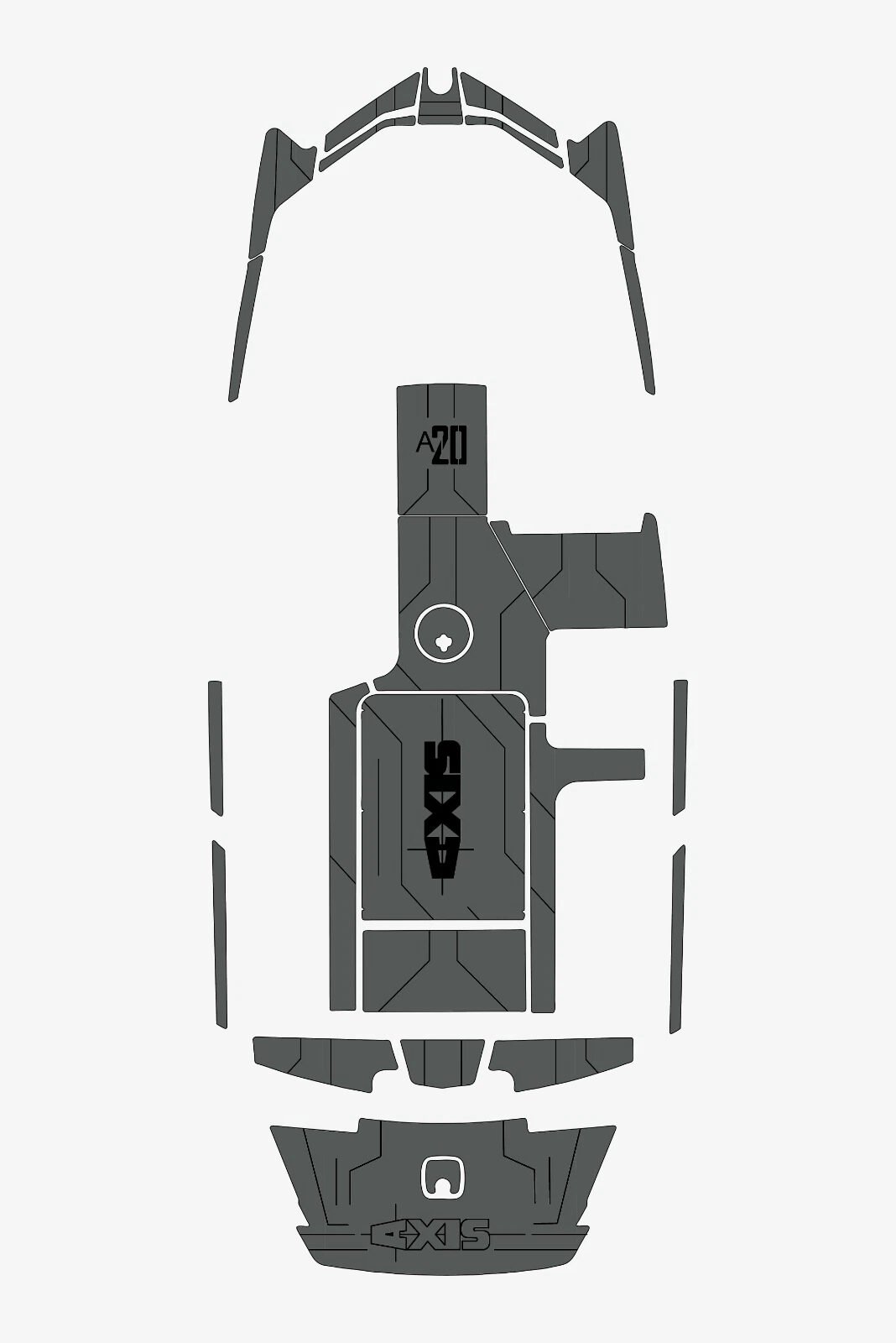 1 Kit EVA Foam Boat flooring Marine deck 2018-2019 AXIS A20