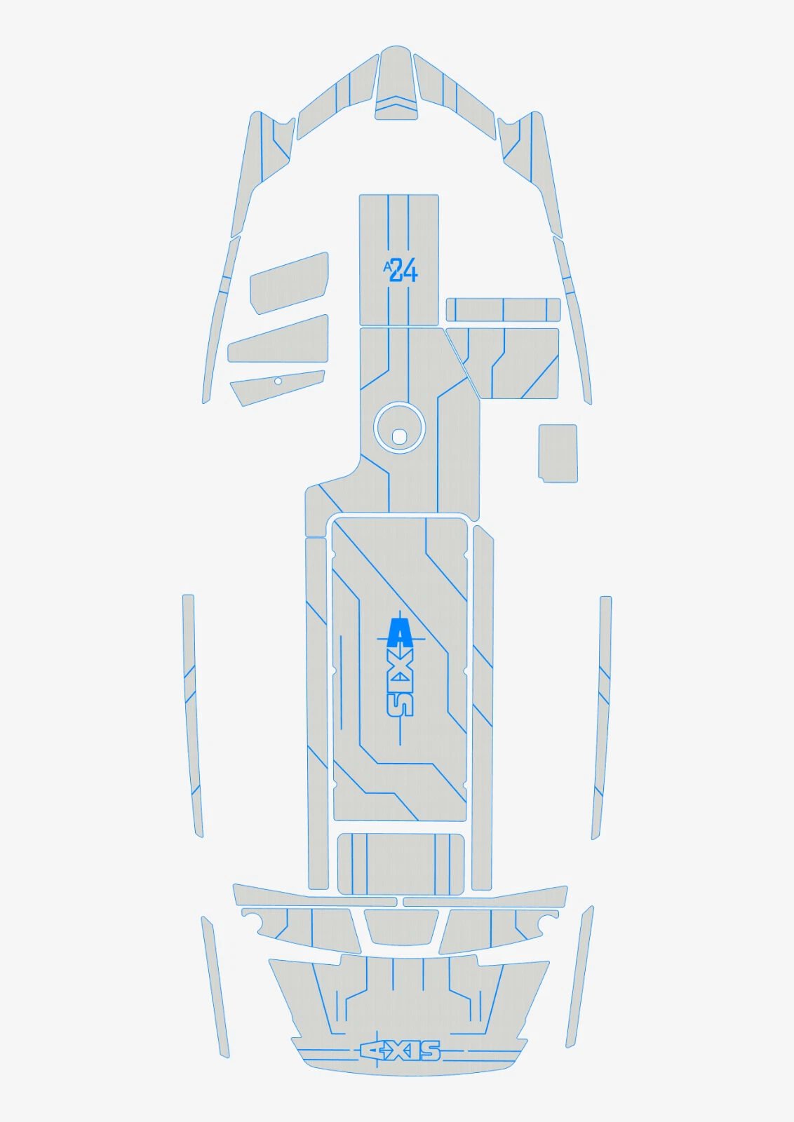 1 Kit EVA Foam Boat flooring Marine deck 2018-2020 AIXS A24