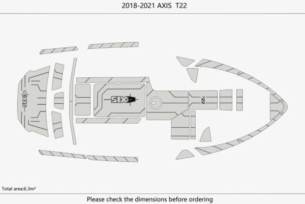 EVA Foam Boat flooring Marine teak deck 2018-2021 AXIS T22 (3) 1 Kit EVA Foam Boat flooring Marine teak deck 2018-2021 AXIS T22