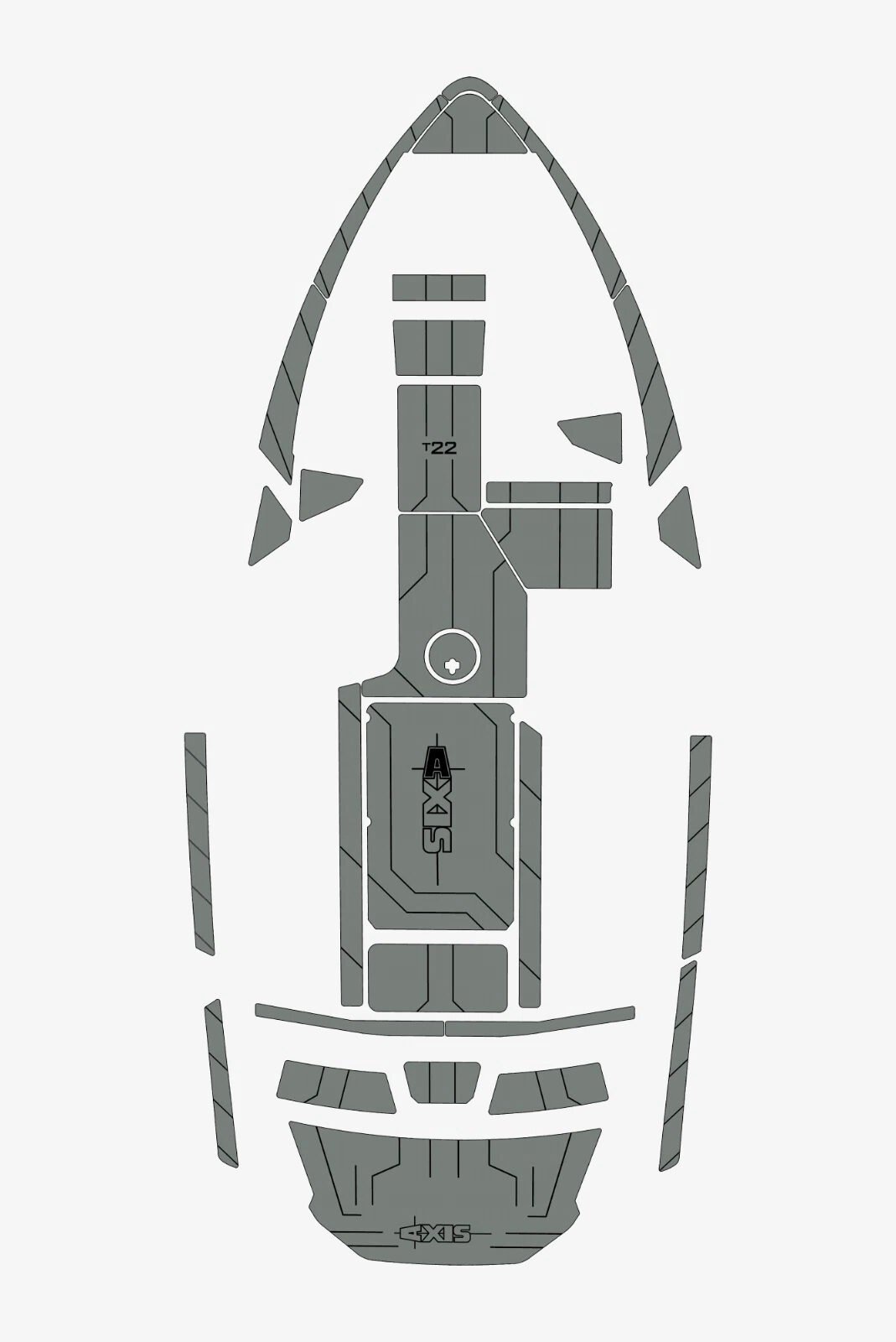1 Kit EVA Foam Boat flooring Marine teak deck 2018-2021 AXIS T22
