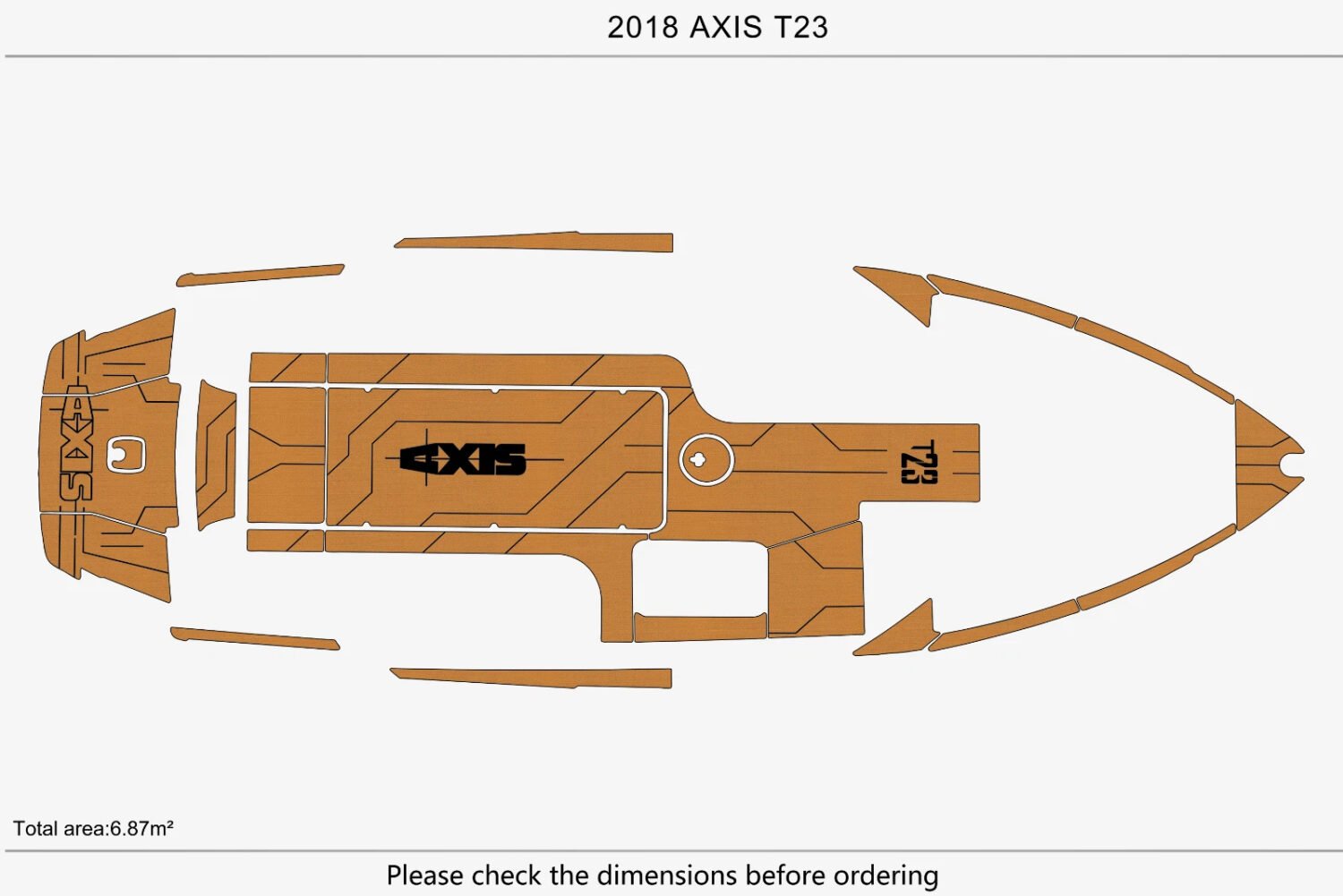 1 Kit EVA Foam Boat flooring Marine teak deck 2018 AXIS T23