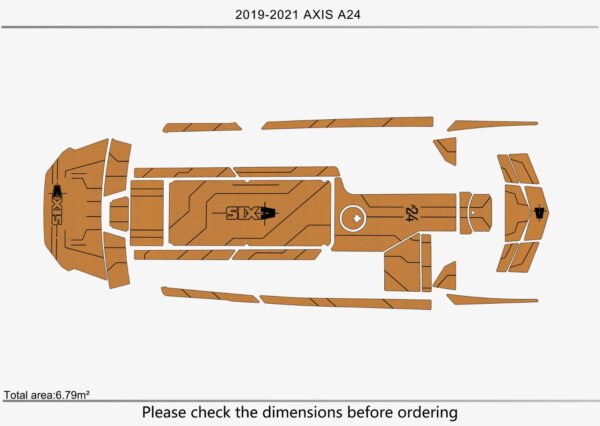 EVA Foam Boat flooring Marine teak deck 2019-2021 Axis A24 (2) 1 Kit EVA Foam Boat Flooring Marine teak deck 2019-2021 Axis A24