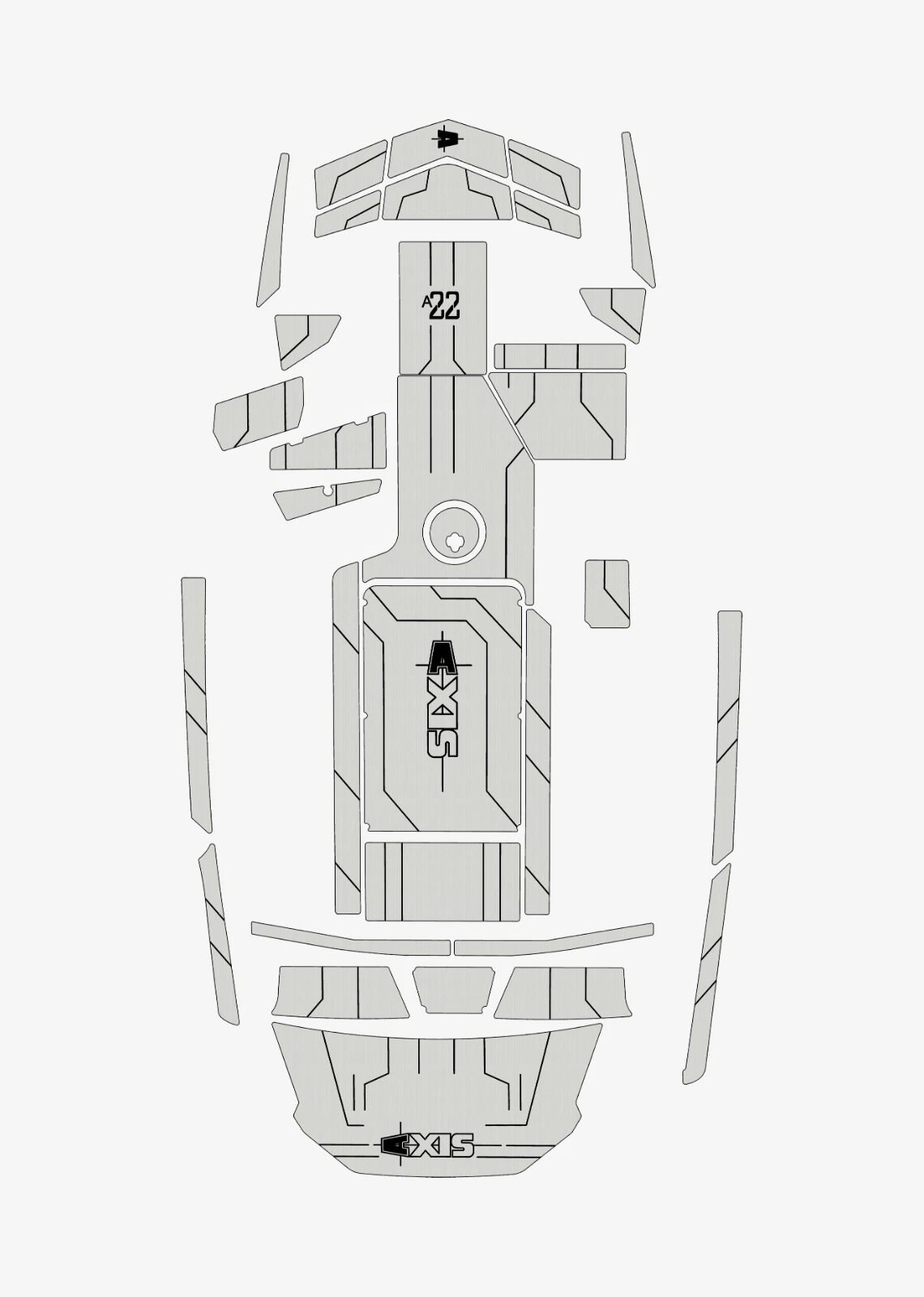 1 Kit EVA Foam Boat flooring Marine teak deck 2019 AXIS A22