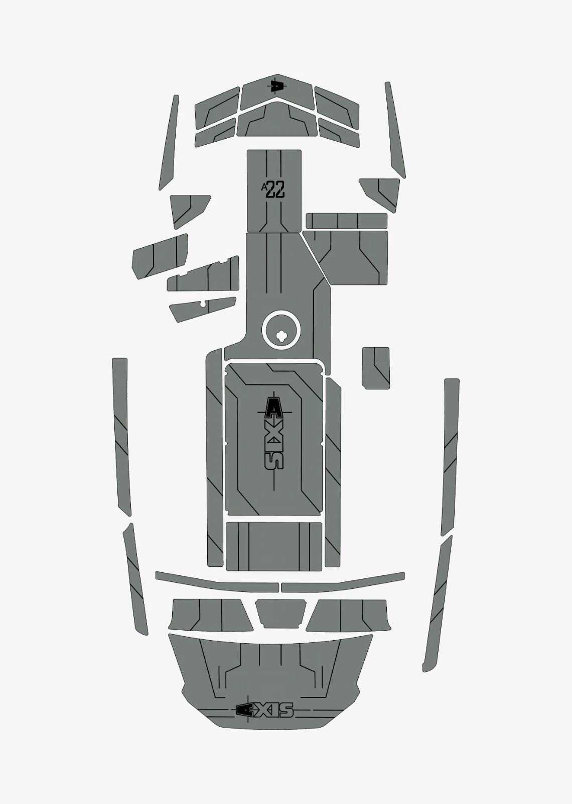 1 Kit EVA Foam Boat flooring Marine teak deck 2019 AXIS A22
