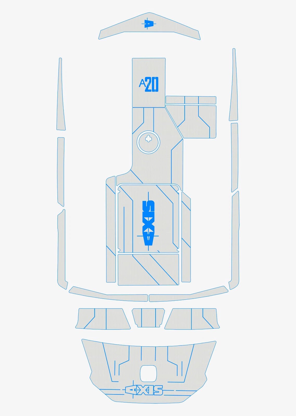 1 Kit EVA Foam Boat flooring Marine teak deck 2020-2021 AXIS A20