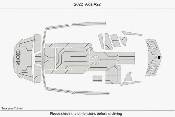 EVA Foam Boat flooring Marine teak deck 2022 Axis A22 (3) 1 Kit EVA Foam Boat flooring Marine teak deck 2022 Axis A22