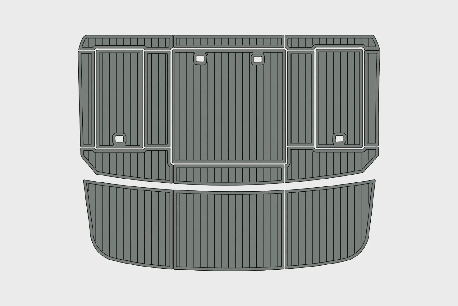 EVA Foam boat flooring 1995-1996 Carver 330 Mariner (11) 1 Kit EVA Foam boat flooring 1995-1996 Carver 330 Mariner