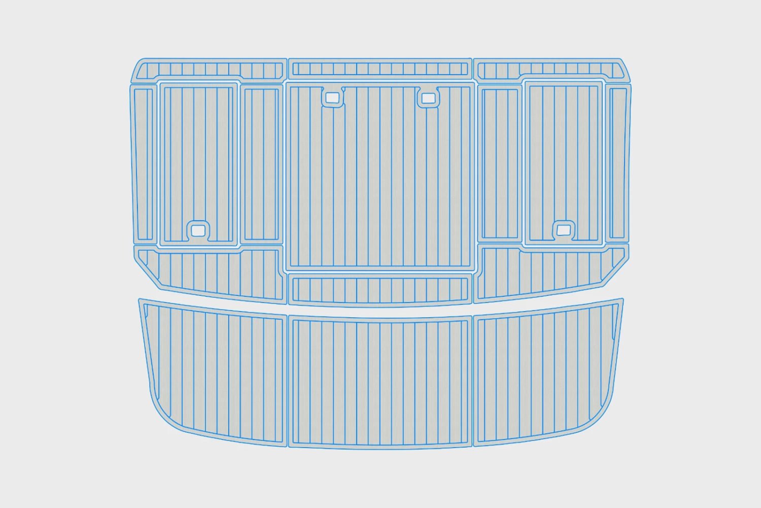 EVA Foam boat flooring 1995-1996 Carver 330 Mariner (14) 1 Kit EVA Foam boat flooring 1995-1996 Carver 330 Mariner