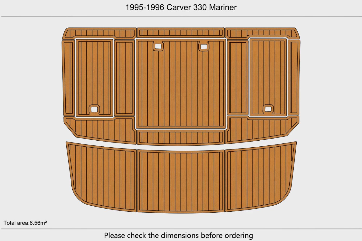 EVA Foam boat flooring 1995-1996 Carver 330 Mariner (2) 1 Kit EVA Foam boat flooring 1995-1996 Carver 330 Mariner