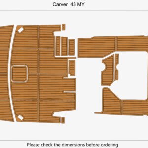 1 Kit EVA Foam marine floor faux teak mat Carver 43 MY